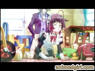 Shemale hentai maid hot fucked