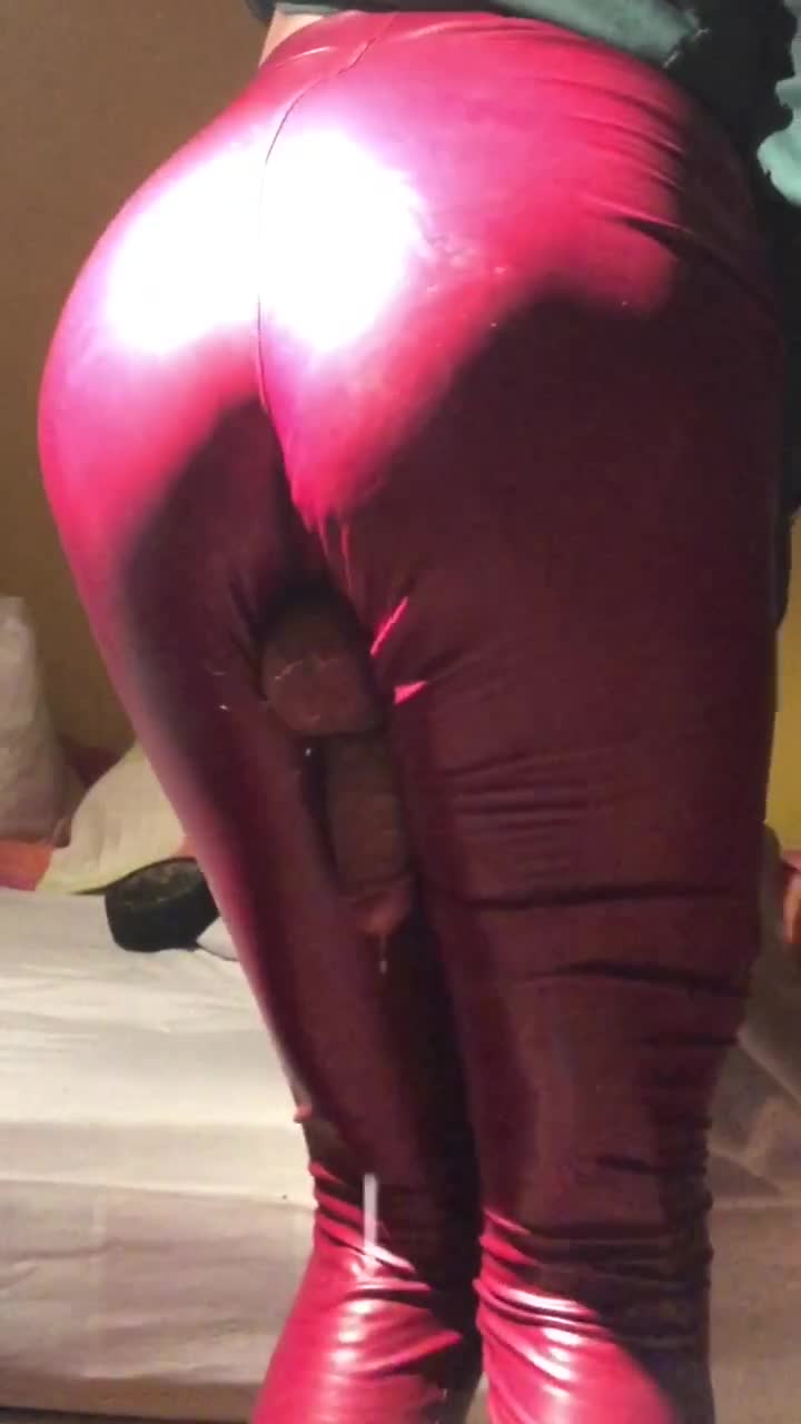 cumshot Compilation in latex leggings